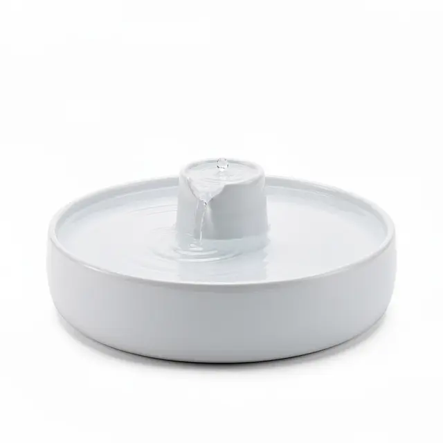 Cat Water Fountain Ceramic