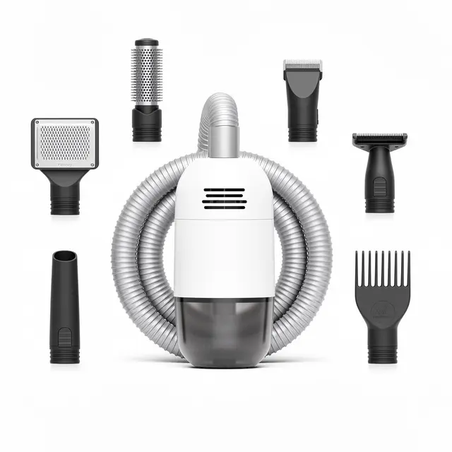 Pet Grooming Vacuum Kit Low-Noise