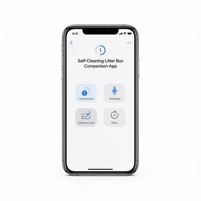 Self-Cleaning Litter Box App